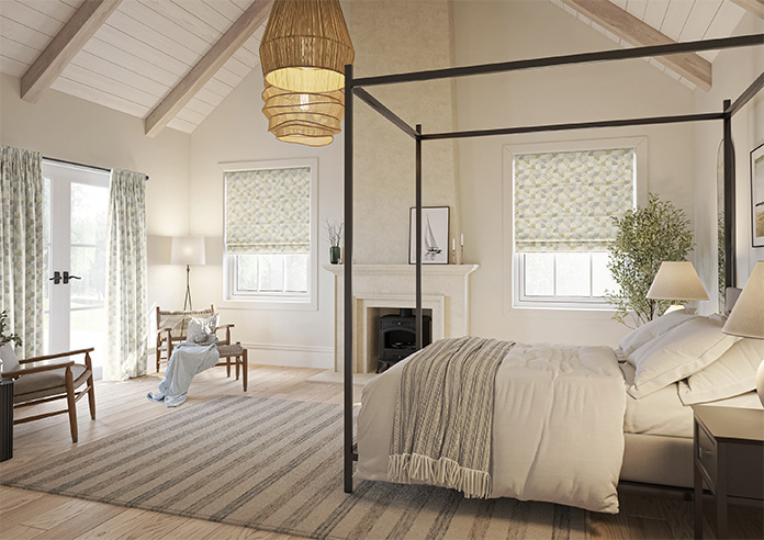 Mosaic Tile, Subdued - Twist&Fit Roman Blind - Image 6